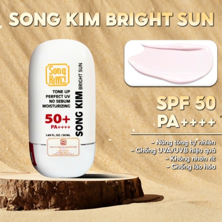 Kem Chống Nắng Bright Sun Song Kim SPF 50 PA++++ 50ml