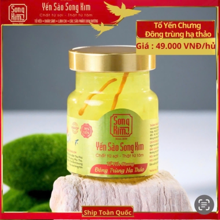Yến chưng vị Đông Trùng Hạ Thảo