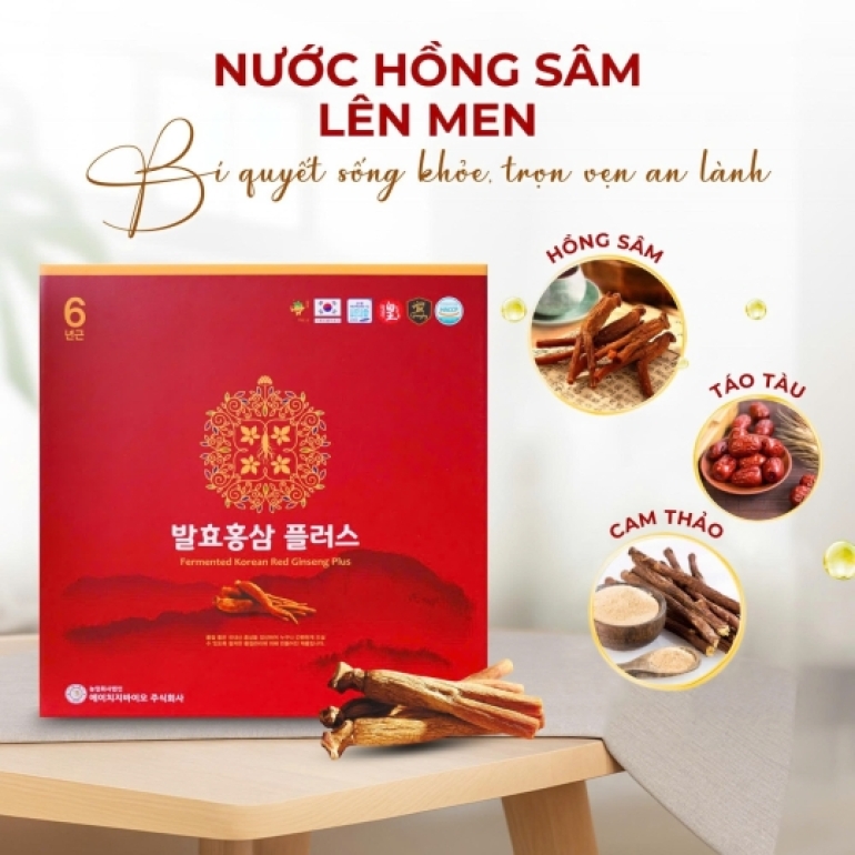 NƯỚC HỒNG SÂM LÊN MEN