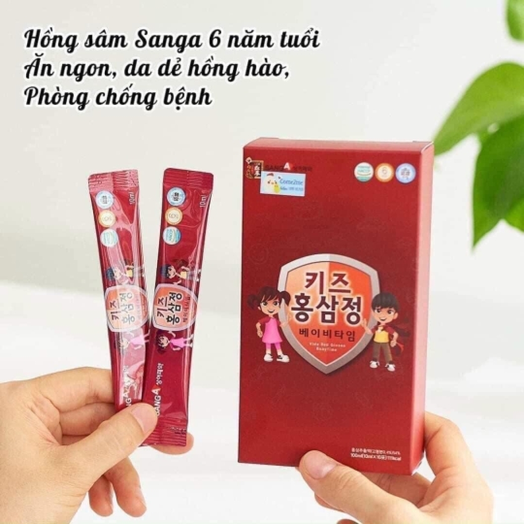 Nước Hồng Sâm Baby Sanga Hàn Quốc (Hộp 30 Gói x 10ml)