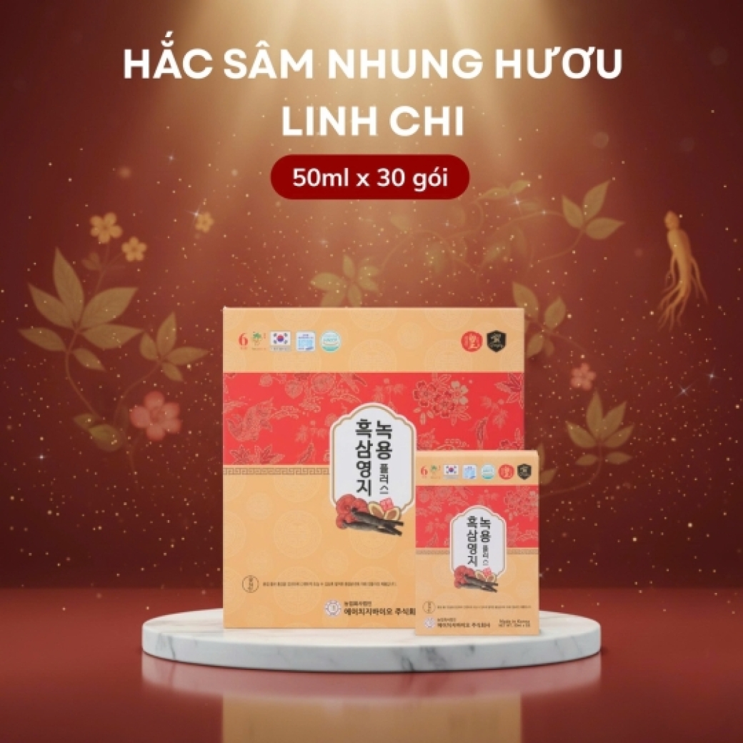 HẮC SÂM NHUNG HƯƠU LINH CHI