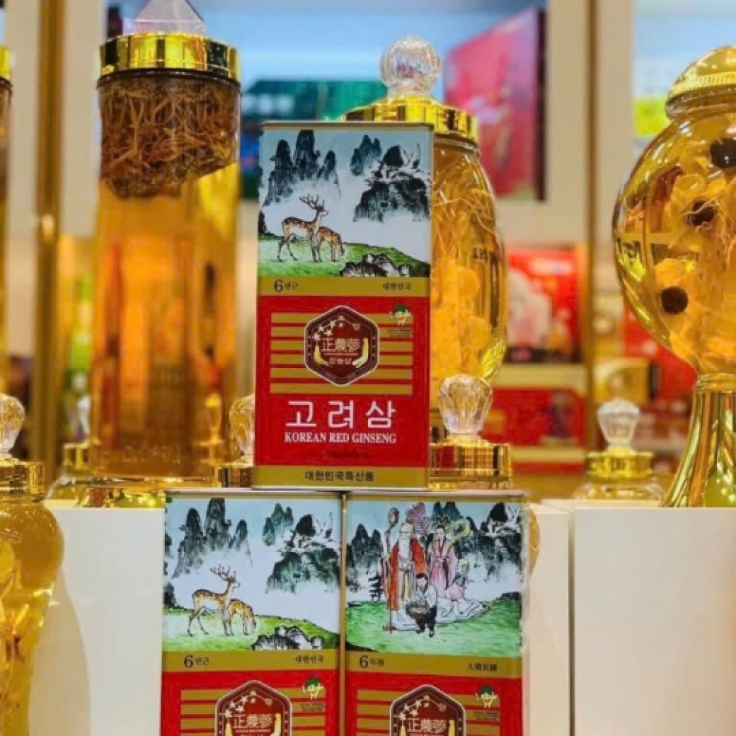 Hồng sâm củ khô hộp thiếc 75g