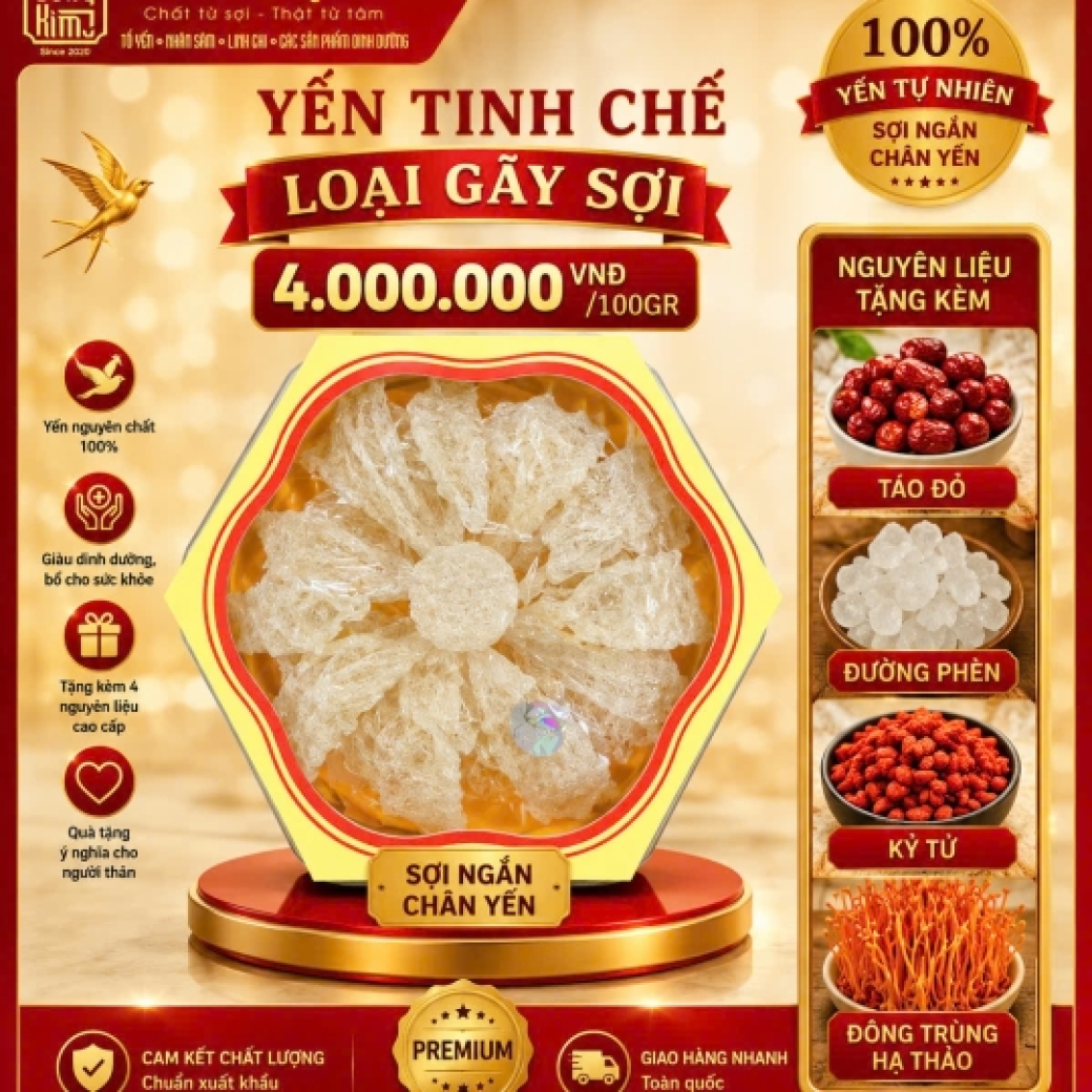 YẾN TINH CHẾ LOẠI GÃY SỢI 50G